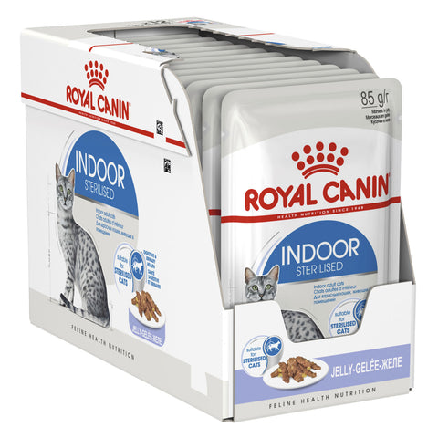 Royal Canin Indoor Jelly Adult Wet Cat Food Pouches