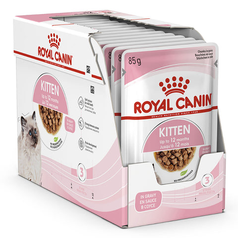 Royal Canin Kitten Gravy Wet Cat Food Pouches