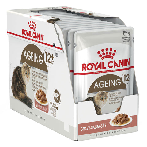 Royal Canin Ageing 12+ Gravy Adult Wet Cat Food Pouches