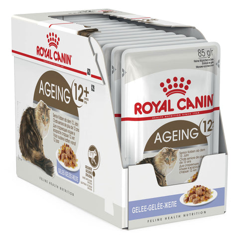 Royal Canin Ageing 12+ Jelly Adult Wet Cat Food Pouches