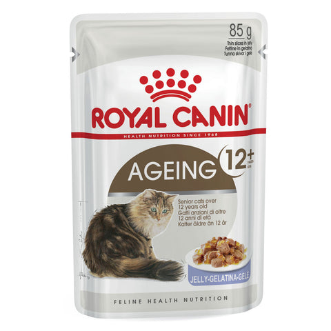 Royal Canin Ageing 12+ Jelly Adult Wet Cat Food Pouches