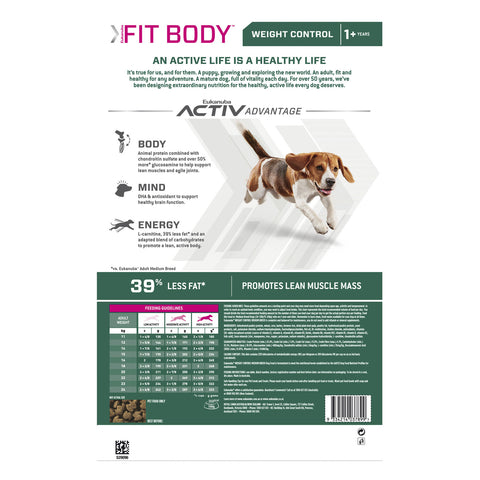 Eukanuba Medium Breed Fit Body Dry Dog Food