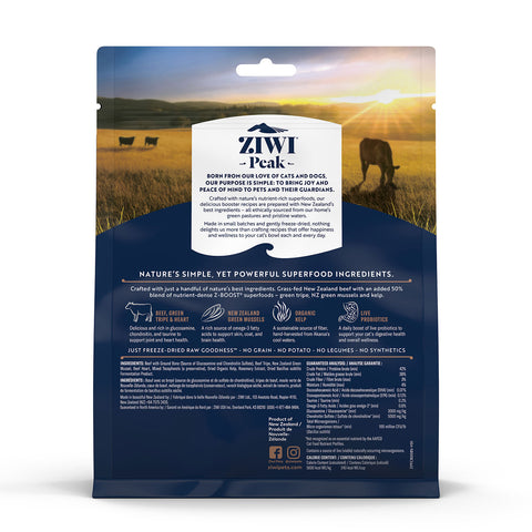 ZIWI Peak Freeze Dried Cat Superboost Beef 85g