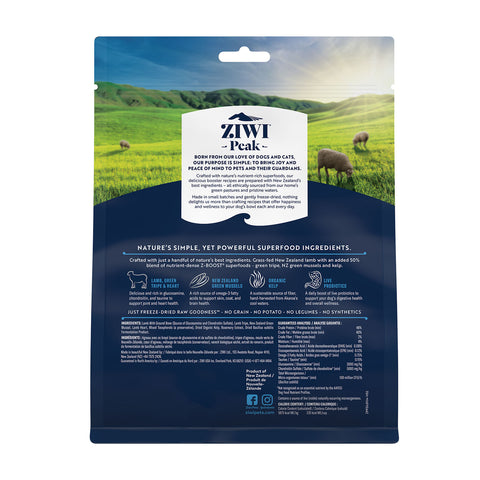 ZIWI Peak Freeze Dried Dog Superboost Lamb