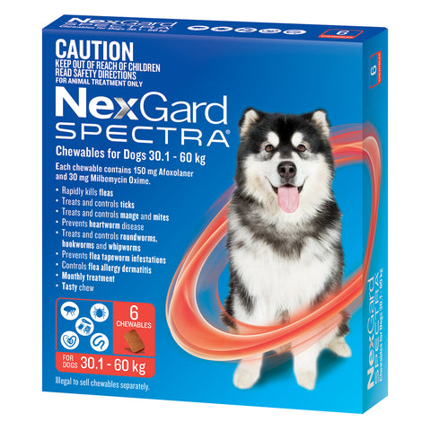 NexGard Spectra Dog 30.1-60kg Red