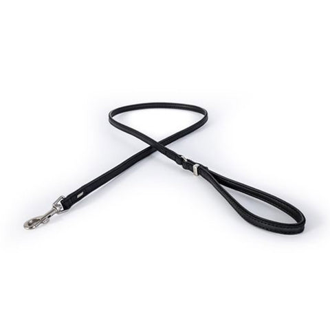 EzyDog Oxford Leather Dog Lead LITE Black